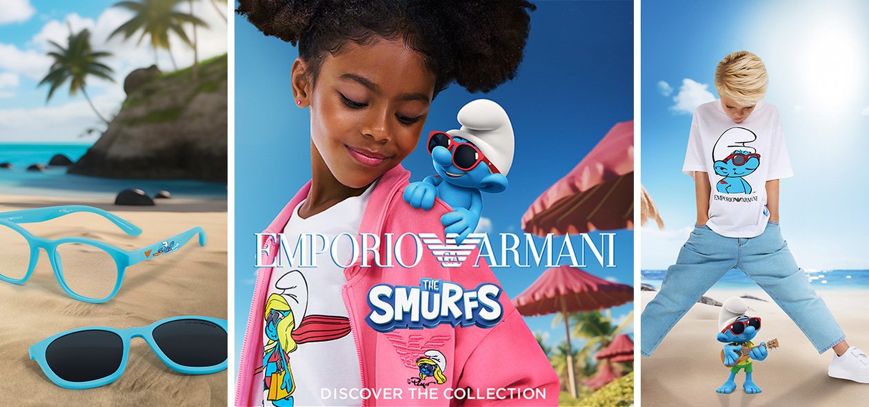 The sun is smurfing at the door with the new SMURFS x EMPORIO ARMANI collection