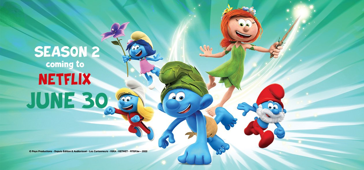 Season 2 of The Smurfs is coming to Netflix on June 30