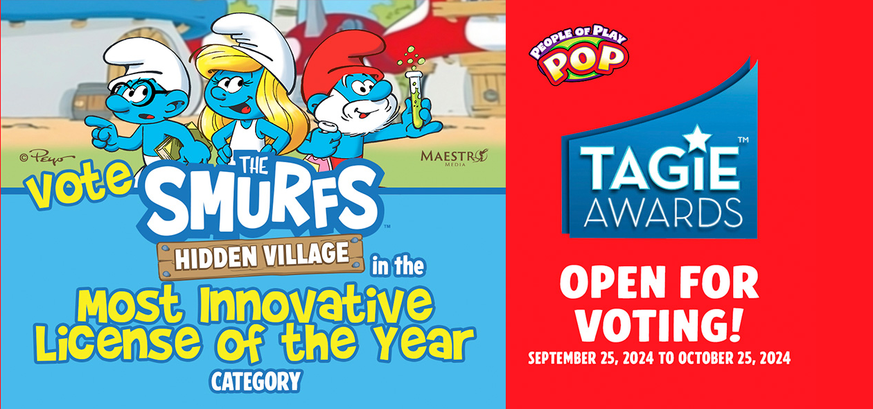 Vote The Smurfs' Hidden Village in the Most Innovative License of the year